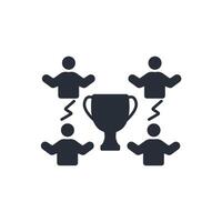 competition icon. .Editable stroke.linear style sign for use web design,logo.Symbol illustration. vector