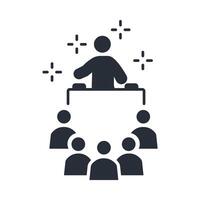 DJ icon. .Editable stroke.linear style sign for use web design,logo.Symbol illustration. vector
