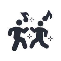 Dance icon. .Editable stroke.linear style sign for use web design,logo.Symbol illustration. vector
