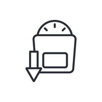 weight loss icon. .Editable stroke.linear style sign for use web design,logo.Symbol illustration. vector