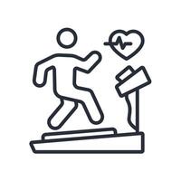 cardio icon. .Editable stroke.linear style sign for use web design,logo.Symbol illustration. vector