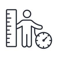 body mass index icon. .Editable stroke.linear style sign for use web design,logo.Symbol illustration. vector