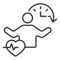 Healthy habits icon. .Editable stroke.linear style sign for use web design,logo.Symbol illustration. vector