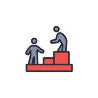 assistance icon. .Editable stroke.linear style sign for use web design,logo.Symbol illustration. vector