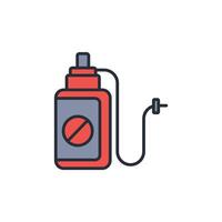 Pesticide icon. .Editable stroke.linear style sign for use web design,logo.Symbol illustration. vector