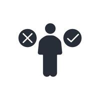 choice icon. .Editable stroke.linear style sign for use web design,logo.Symbol illustration. vector