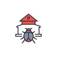 Household icon. .Editable stroke.linear style sign for use web design,logo.Symbol illustration. vector