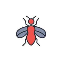 mosquito icon. .Editable stroke.linear style sign for use web design,logo.Symbol illustration. vector