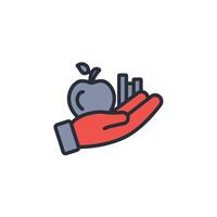 altruism icon. .Editable stroke.linear style sign for use web design,logo.Symbol illustration. vector