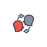 Empathy icon. .Editable stroke.linear style sign for use web design,logo.Symbol illustration. vector