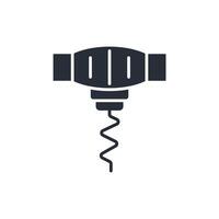 corkscrew icon. .Editable stroke.linear style sign for use web design,logo.Symbol illustration. vector