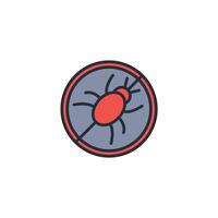 pest control icon. .Editable stroke.linear style sign for use web design,logo.Symbol illustration. vector