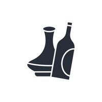 decanter icon. .Editable stroke.linear style sign for use web design,logo.Symbol illustration. vector
