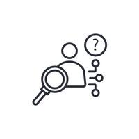 Anonymity icon. .Editable stroke.linear style sign for use web design,logo.Symbol illustration. vector