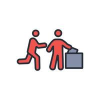 participation icon. .Editable stroke.linear style sign for use web design,logo.Symbol illustration. vector
