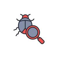 pest inspection icon. .Editable stroke.linear style sign for use web design,logo.Symbol illustration. vector