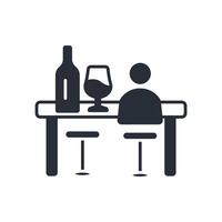 drinking icon. .Editable stroke.linear style sign for use web design,logo.Symbol illustration. vector