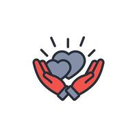 benevolence icon. .Editable stroke.linear style sign for use web design,logo.Symbol illustration. vector