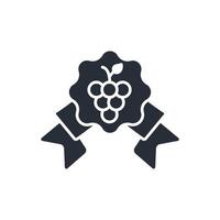 label wine icon. .Editable stroke.linear style sign for use web design,logo.Symbol illustration. vector