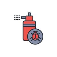 insecticide icon. .Editable stroke.linear style sign for use web design,logo.Symbol illustration. vector