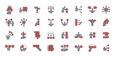 Choice icon set..Editable stroke.linear style sign for use web design,logo.Symbol illustration. vector