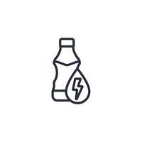 Energy drink icon. .Editable stroke.linear style sign for use web design,logo.Symbol illustration. vector