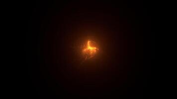 Magic Particle Sphere. Golden Particles Ball. Mysterious Orb. Sci-fi Sphere. Magic Glowing Particle Orb. Energy Ball. Loop Animation video