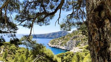 An Aerial View of the Sea and Cliffs Background photo