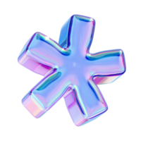 Web icon in chromatic 3D style png