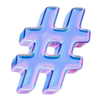 Web icon in chromatic 3D style png