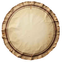 retro round paper label circular with space for text cutouts png