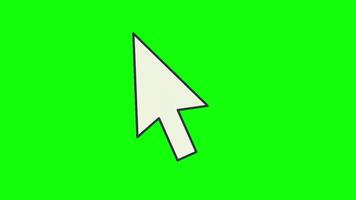 uma verde tela com uma branco seta apontando para a esquerda video