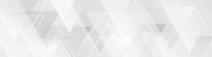 White techno abstract background overlap layer on bright space with triangles effect decoration. Modern graphic design element lines style concept for web banner, flyer, card, or brochure cover vector