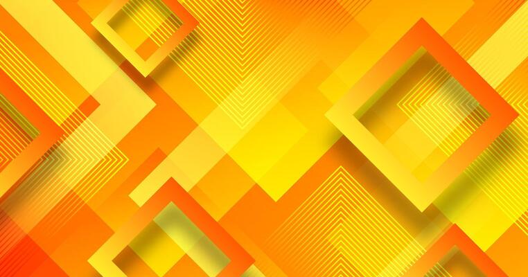 3D orange abstract background overlap layer on bright space with lines effect decoration. Modern graphic design element cutout squares style concept for web banner, art, flyer, card, or brochure cover