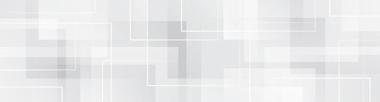 White techno abstract background overlap layer on bright space with squares effect decoration. Modern graphic design element lines style concept for web banner, flyer, card, or brochure cover vector