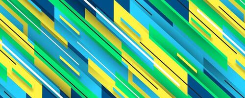 3D colorful abstract background overlap layer on bright space with diagonal lines shape decoration. Modern graphic design element cutout style concept for web banner, flyer, card, or brochure cover vector