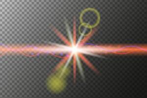 light effects. light lens effects on background. sunrays for web design vector