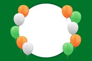 Happy Indian Independence Day. The Day of the Republic of India. a background with balloons and a place for text . illustration template for websites, banners, flyers, posters. vector