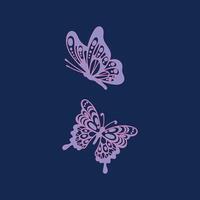 Hand drawn stencil element collection vector