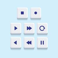 Flat ui ux elements collection vector