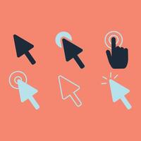 Flat cursor collection vector