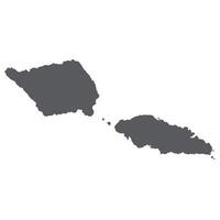 Samoa map. Map of Samoa in grey color vector