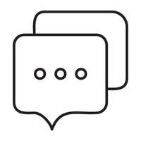 Speech Bubble Line Icon 20 vector