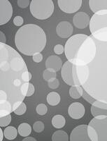 Gray abstract background design with circles vector
