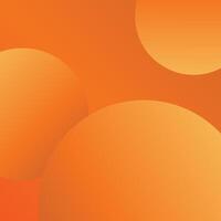 Gradient orange circle background design vector