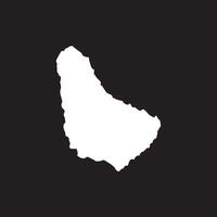 The outline of the island of guam vector