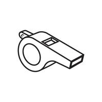 A whistle icon on a white background vector
