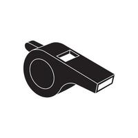 A whistle icon on a white background vector