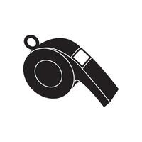 A whistle icon on a white background vector
