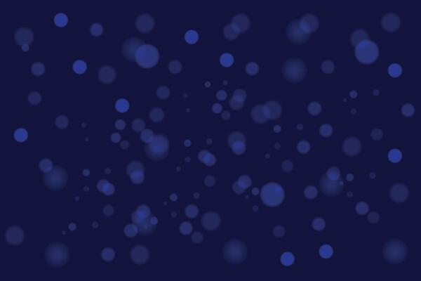 Blue background with bokeh effect.